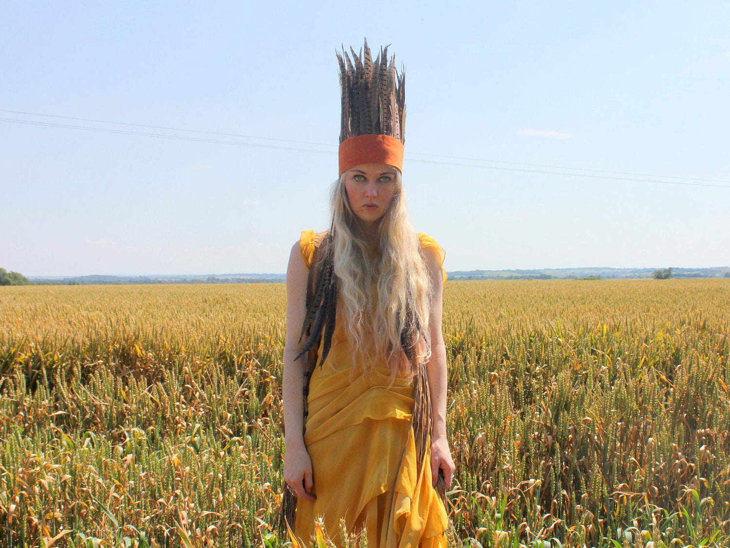 Feather headband
