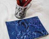 Word in Hand  Journal cover, Blue Denim Spiral