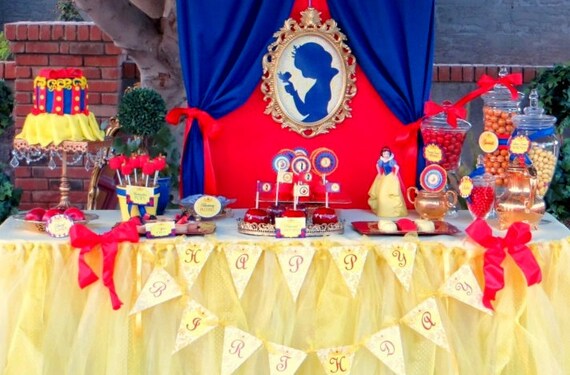 Snow White Inspired Party "The Fairest of All" Complete Collection - Girls Birthday - Princess Party - Snow White - Party Printables Il_570xn