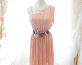 Elegance Goddess Cocktail Party Baby Dusty Pink One Shoulder Chiffon Dress Women Sundress One shoulder strap design gown