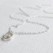Clear Crystal Charm Necklace Sterling Silver, Tiny Solitaire - Bridesmaids Set - Delicate Minimal Crystal Jewelry