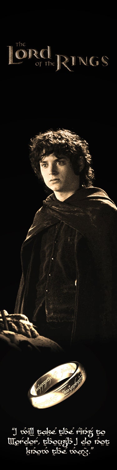 Lord of the Rings Bookograph Metal Bookmark Frodo Sam Arwen Galadriel Gollum