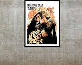 Sale - The Walking Dead Daryl Dixon  Movie Poster 11 x 17 Print