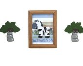 Jungle Nursery Decor: Zebra & Giraffe Wall Hangings with Palm Trees
