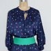 Plus Size Vintage Dress Secretary Jelly Bean Print