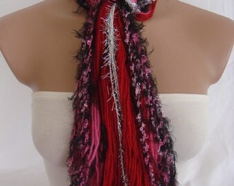 Fringe Scarf, Knotted Scarf by Arzu's Style