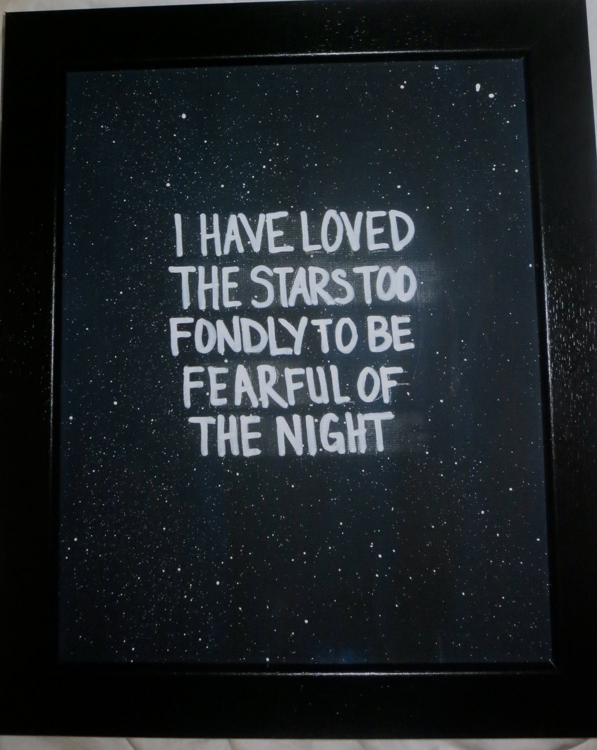 Night Sky 8x10 Quote Canvas