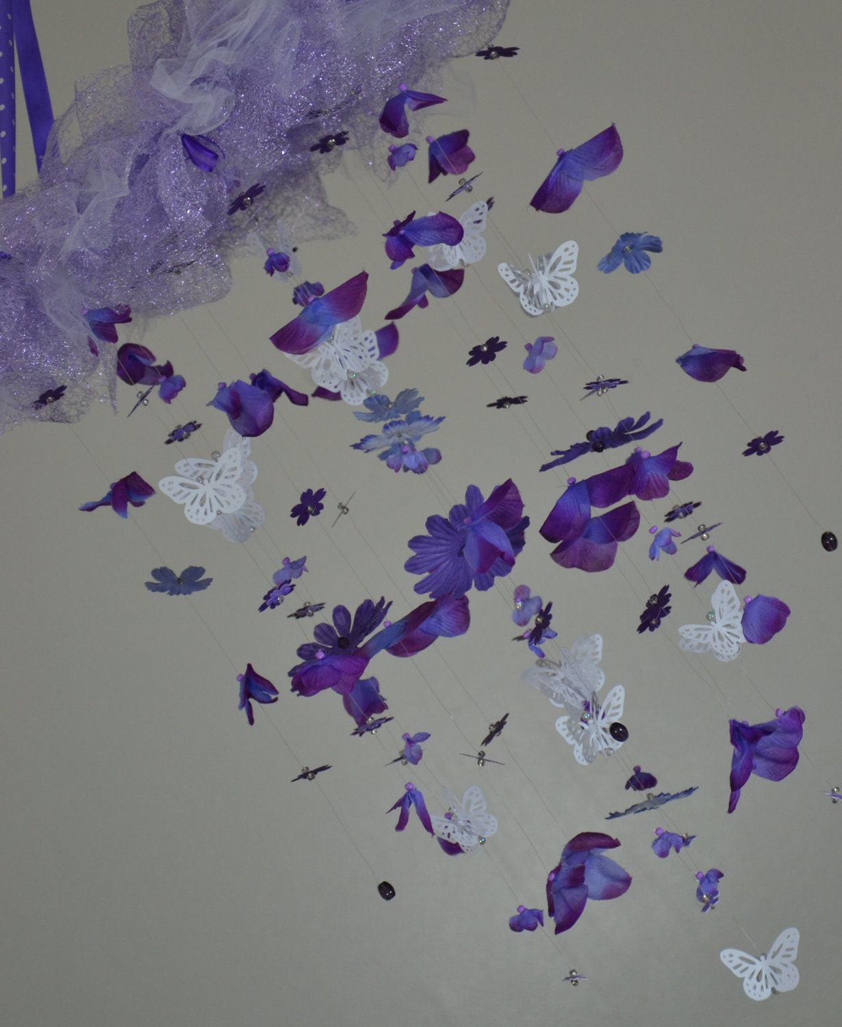 Lavender Dreams (Purple Butterfly mobile), Nursery Decor, Baby Shower Gift