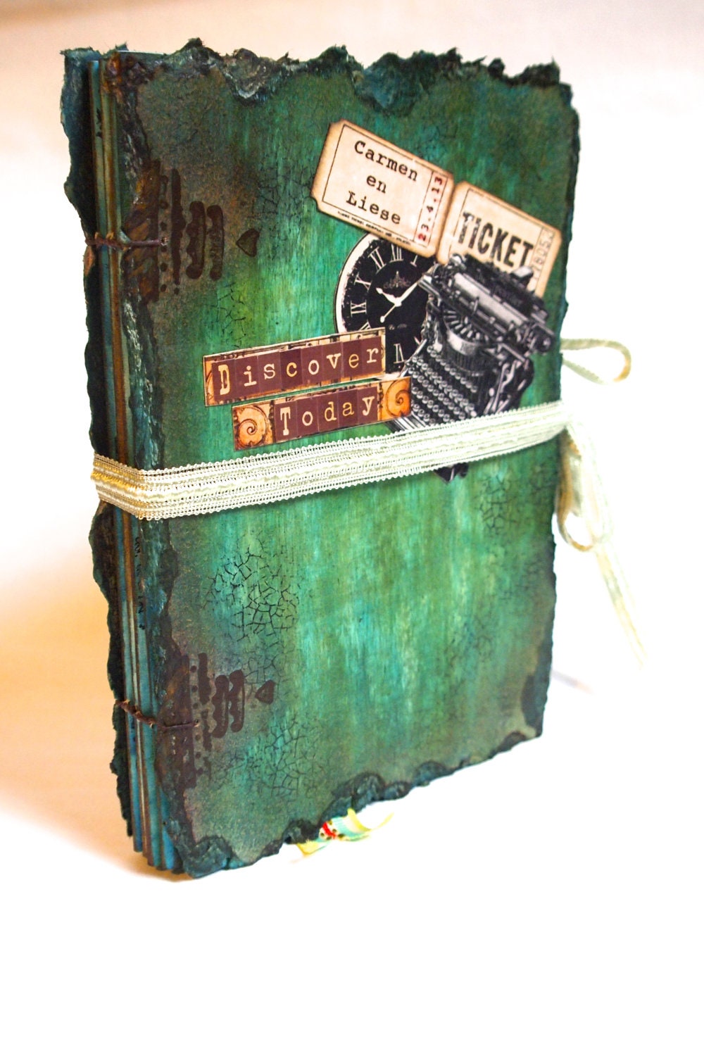 Discover Today A Coptic Bound Photo Journal Diary Wedding Guest Book Travelogue Scrapbook With Pen