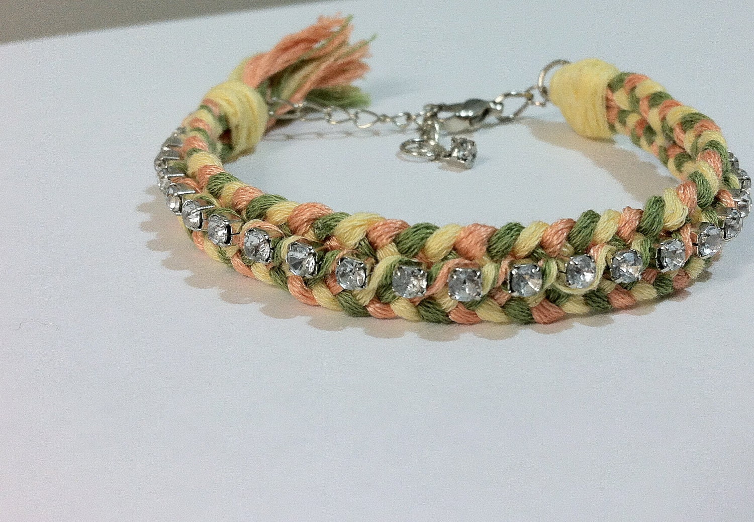 Double braid string bracelet