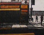 Best Fire woodcut print