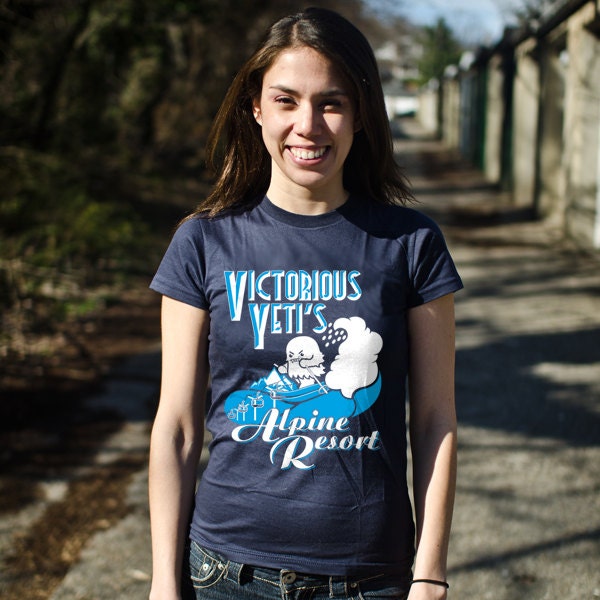 Victorious Yeti Alpine Resort T-Shirt - Mens Womens & Kids Sizes Available