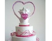 OOAK - Ready to Ship - Wedding Cake Topper Love Birds