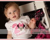Minnie Mouse 2nd Birthday w/Child's Name