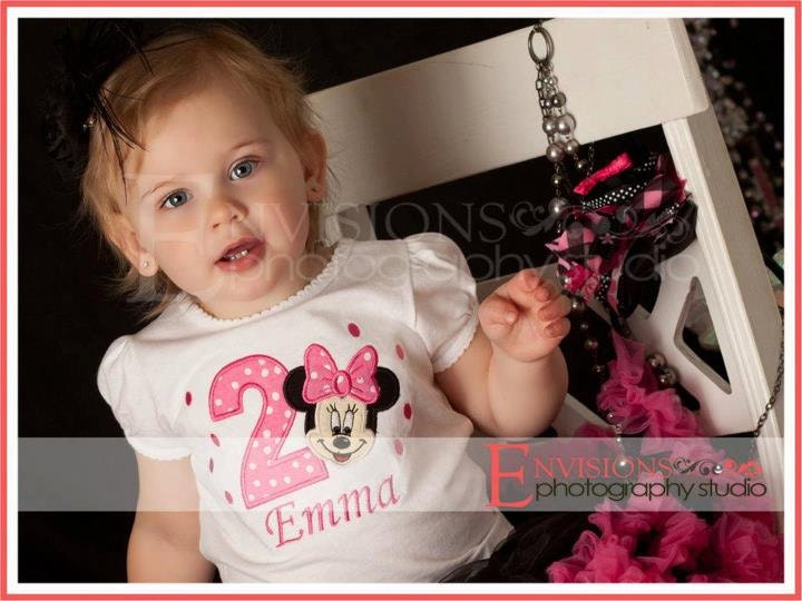 Minnie Mouse 2nd Birthday w/Child's Name