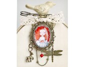 Forest FAIRY TALE Unique Antique Bronze Art Brooch By Odd Princess, Wearable Art, Valentine Gift