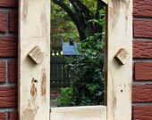 RECYCLED  Rustic  wall  MIRROR - green and sustainable ART