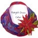 MIDNIGHT OASIS, Fibre Art Collar, Removeable Flower Brooch, Nuno Felted, Australian Made, Fine Merino Wool, OOAK