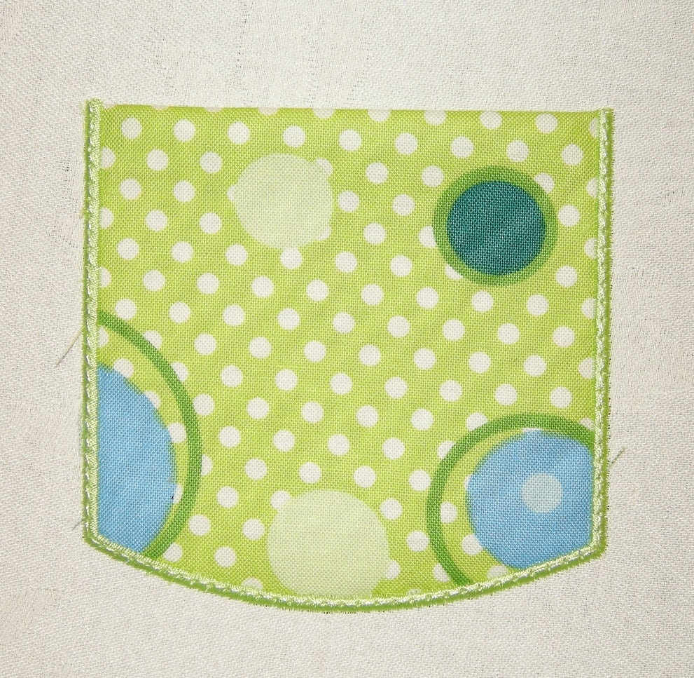 POCKETS Applique wOrKiNg - 10 Total  ITH  (In the Hoop 4x4) Child's Tee - Dress - INSTANT Download Machine Embroidery Design by Carrie