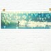 Geometric art boho beach surf print vintage retro turquoise teal pastels - Stoked