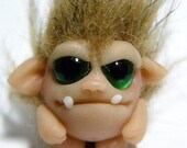 OOAK Monster Trollfling Troll doll Mini "Buddy" by Amber Matthies