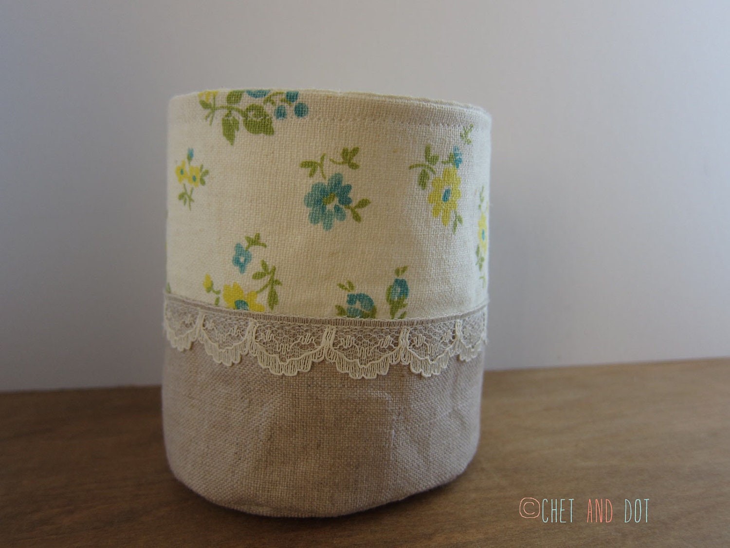 Summer Garden Cloth Basket