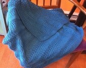 Blue Baby Fan & Feather Blanket