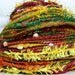 HandSpun Art Yarn Hello Tutti Frutti Kitty Grrlz FunctionArt Art Yarn 78 yards bulky merino wool