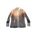 vintage 1970's photo realistic SHEER FIREWORK print blouse