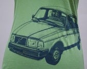 Volvo 240 Ladies Tee Green