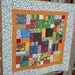 Silly Safari Baby Quilt - scrappy fun bright