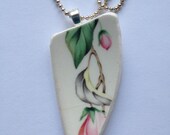 Vintage Broken Dish Necklace Recycled Jewelry