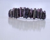 Natural Amethysts Crystals Gemstones French Hair Barrette Hairpiece Fasinator