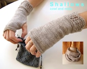 Shallows Cowl and Mitts Knitting Pattern Set