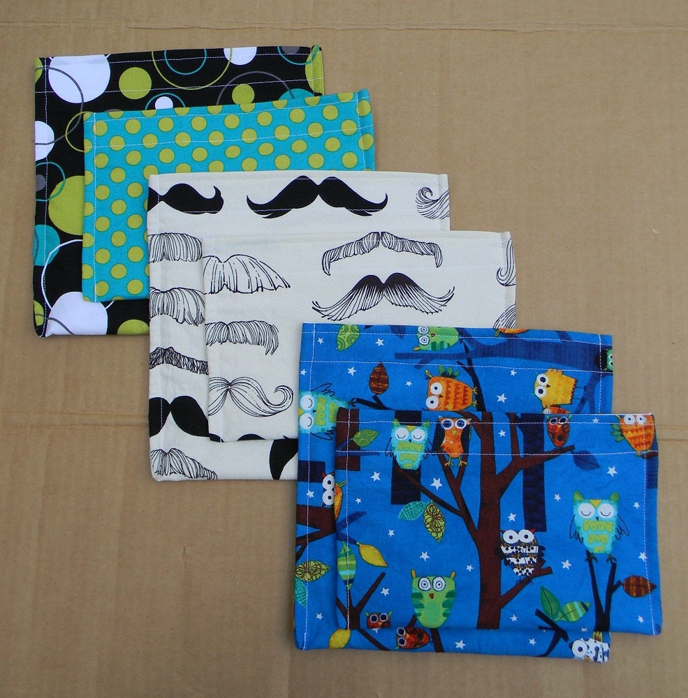 Custom/Made To Order Reusable Sandwich and Snack Bag Set