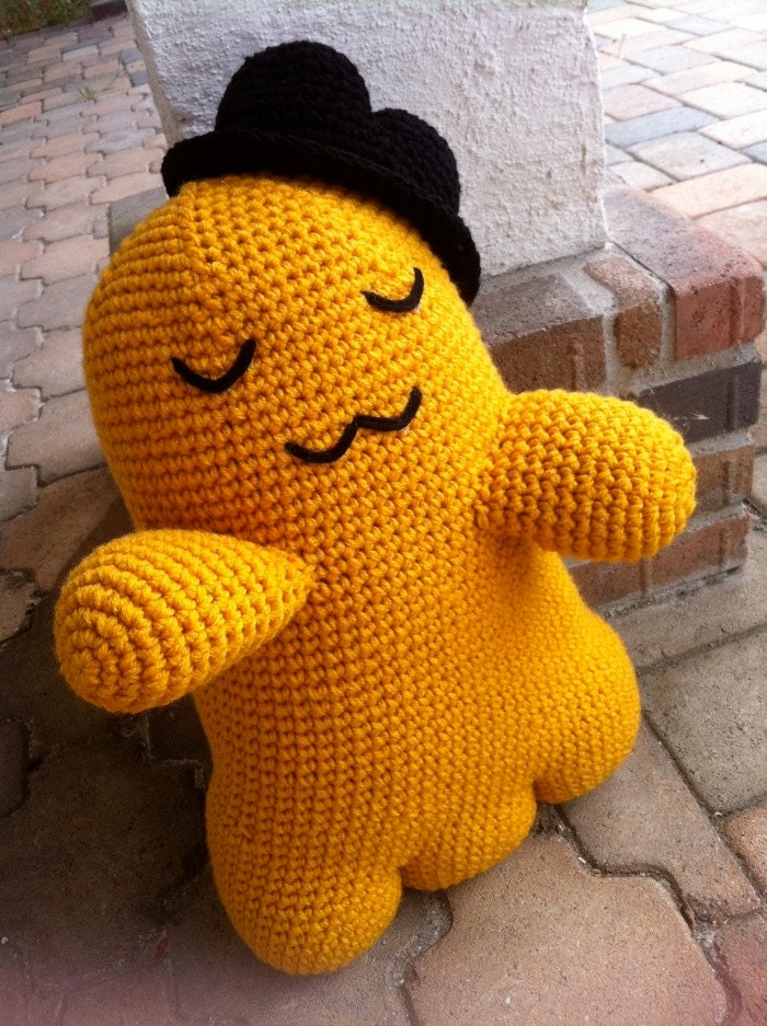 Large Cheesekun Plushie Amigurumi Crochet Doll