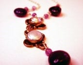 Purple Amethyst Necklace - Free Shipping