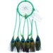 Emerald Green Dream Catcher, Peacock Eyes Feathers