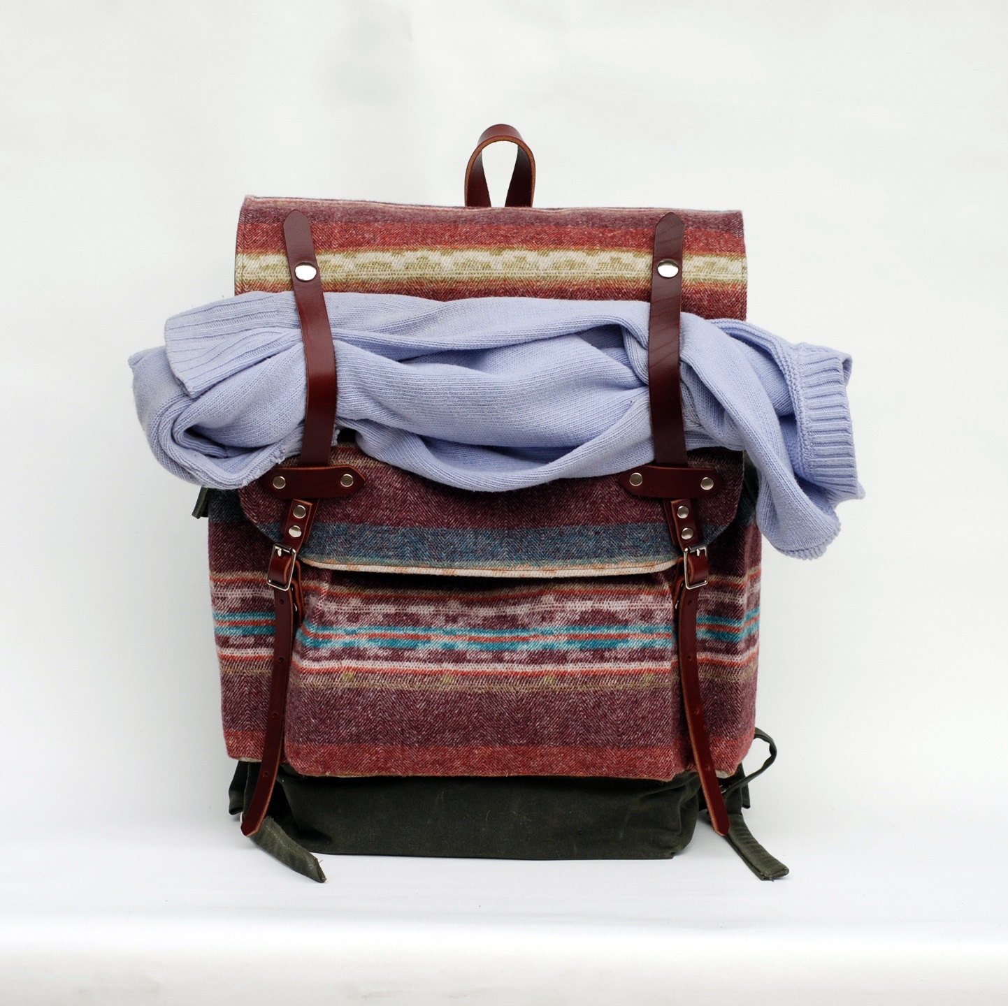 The Wayfarer Backpack in Limited Edition Wool Print