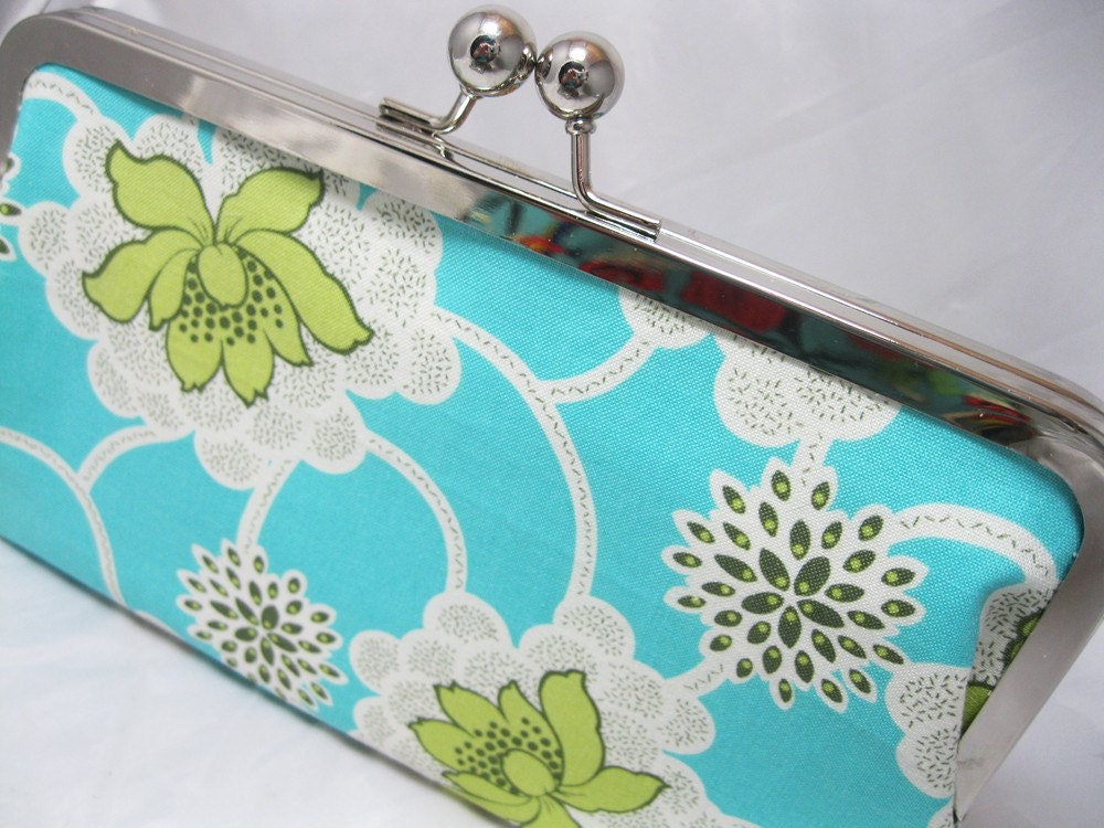 Coupon Organizer Cash Envelope System Amy Butler LIme Floral