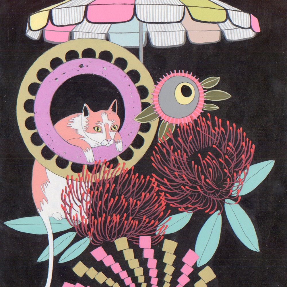catnip - oringinal painting - art
