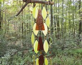 Our Treasured Trees, Glass Sculpture, Windchime, Mobile, Wall Hanging, Window Hanging