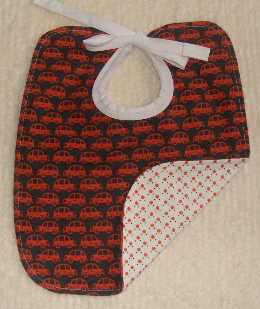 Orange car bib