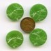 Carved GREEN Buttons Vintage 1940s Set of 4 Art Deco Casein Oval Buttons 7/8 inch size 8144 MORE AVAlLABLE