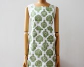 Organic Cotton Apron - Moss Artichoke
