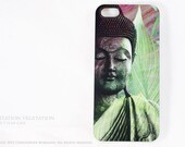 Buddha iPhone 5 case - Green Buddha - Meditation Vegetation - SLIM style case for iPhone 5