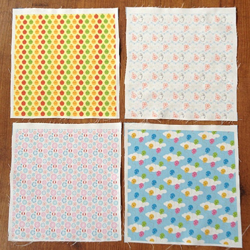 Fabric Swatch Sets - 20 kawaii designs including tiny prints