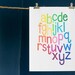 The Happy Alphabet - Rainbow Bright 8 x 10