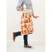Apron - Succulents, in terracotta