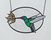 Stained Glass Broad-billed Hummingbird